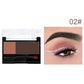 🌸 Palette de poudres à sourcils bicolore et tampon réglabl