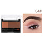 🌸 Palette de poudres à sourcils bicolore et tampon réglabl