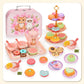 🍵🛒 -50% ! 🦄Set de Théière Jouet pour Enfant – 17 Pièces, Portable & Jeu d’Imagination.