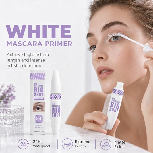 ✨1 achetés, 1 offert 💜 Doublez instantanément la longueur de vos cils ! Base blanche qui ne coule pas, efficace 24