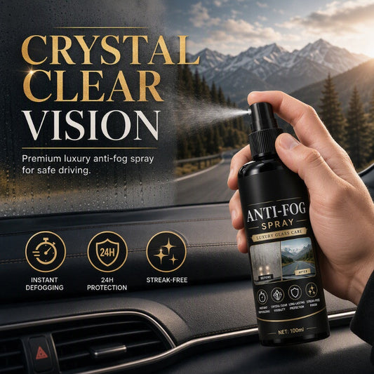 🚗50 % DE RÉDUCTION EN CE MOMENT ! Spray anti-buée pour vitres de voiture – Spray anti-buée longue durée (24 h) sans traces, pour une visibilité claire et immédiate sur le pare-brise, le rétroviseur et toutes les surfaces vitrées du véhicule