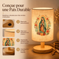 ⚡ PROMO FLASH : 50% DE RÉDUCTION ! Lampe de table en bois à motif de la Vierge Marie