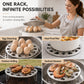 ✨‑50% OFF✨ Grille vapeur pliable en inox 🥚 Compact après repliage, s’adapte aux casseroles, indispensable pour votre cuisine 🍳