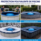 🛟❄️ Coussin d'Air d'Hivernage pour Piscine – Protection Anti-Gel, Évacuation des Eaux et Cordes Incluses