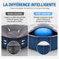 🛟❄️ Coussin d'Air d'Hivernage pour Piscine – Protection Anti-Gel, Évacuation des Eaux et Cordes Incluses