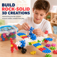 Blocs de Construction 3D Flocon de Neige – Emboîtables, Plastique PP, 100 à 600 Pièces