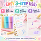 Écrivez et effacez en un clin d'œil ! Stylos gel effaçables 8 couleurs, sans salissures
