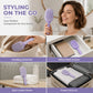 ✨‑50% OFF✨ Brosse à cheveux portable autonettoyante 🧳 Design ventilé, se plie pour le transport 💖
