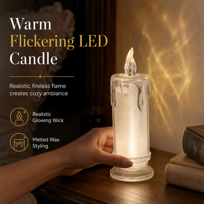 ⏳Offre à durée limitée : 50 % de réduction⏰Veilleuse électronique en forme de bougie à LED lumineuse🕯️