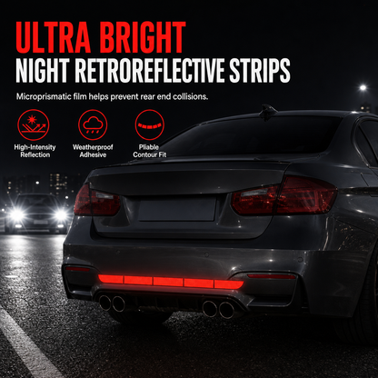 🚗 50 % DE RÉDUCTION POUR UNE DURÉE LIMITÉE ! 🔥 Bandes autocollantes réfléchissantes pour le coffre et le pare-chocs arrièr