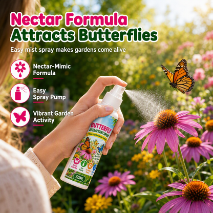 Spray parfumé pour attirer les papillons dans le jardin