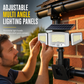 🔥 50% DE RÉDUCTION ! ✨Lampe solaire à 3 têtes avec détecteur de mouvement