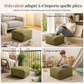 ⏳Offre spéciale à durée limitée⏰Housse pour repose-pieds de rangement : Remplissage avec vêtements, support de 100 kg, large fermeture éclair, lavable, 45x45x23cm