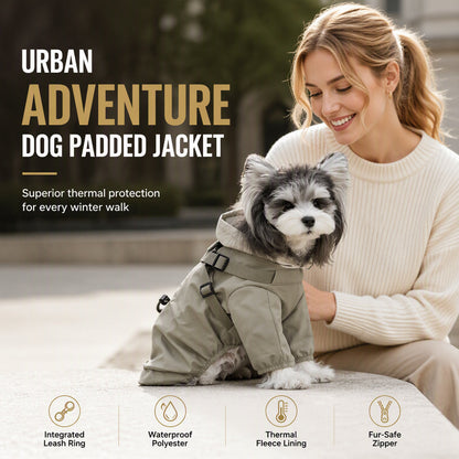 Manteau d’hiver matelassé pour chien, imperméable et coupe-vent