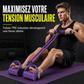 Bande de résistance à pédale multifonctionnelle, corde élastique de traction pour exercices abdominaux, entraînement à domicile, yoga et fitness Pilates pour hommes et femmes