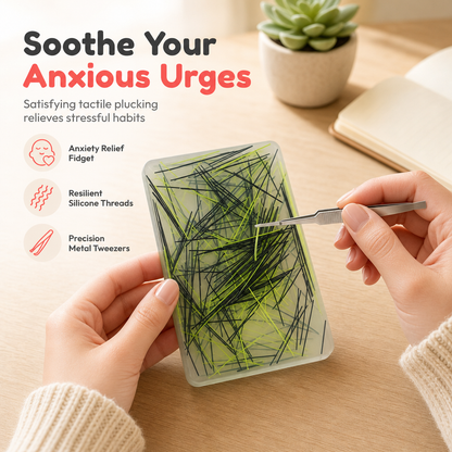Jouet anti-stress rectangulaire de type « grattage de peau » avec pince