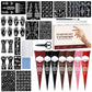 Kit de tatouages temporaires au henné avec pochoir