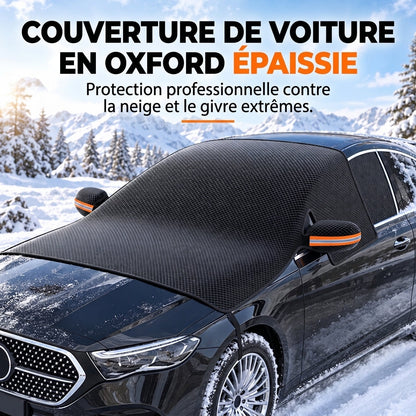 🚗❄️ Housse de Pare-Brise Voiture 4 Saisons Épaissie – Anti-Givre Magnétique, Protection UV & Rétroviseurs Intégrés