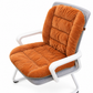 Coussin de siège chauffant intégré en peluche épaisse d'hiver avec dossier, amovible et lavable, tapis de chaise chaud pour bureau et chaises de bureau d'étudiants