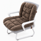 Coussin de siège chauffant intégré en peluche épaisse d'hiver avec dossier, amovible et lavable, tapis de chaise chaud pour bureau et chaises de bureau d'étudiants