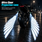 📢 50% de Réduction – Feux de Projection LED Ailes d'Ange pour Moto, Éclairage Sol Sécurité Nocturne et Boîtier Aluminium
