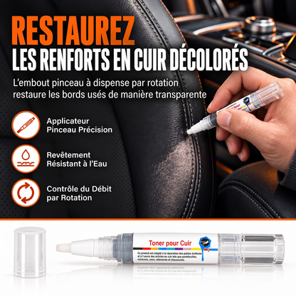 Stylo de retouche en cuir pour chaussures, sacs, canapés et vestes : restauration de la couleur et réparation des rayures