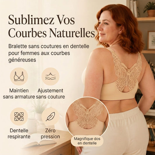 🦋✨ OFFRE -50% ! Soutien-gorge Papillon Sans Armatures – Confort et Maintien